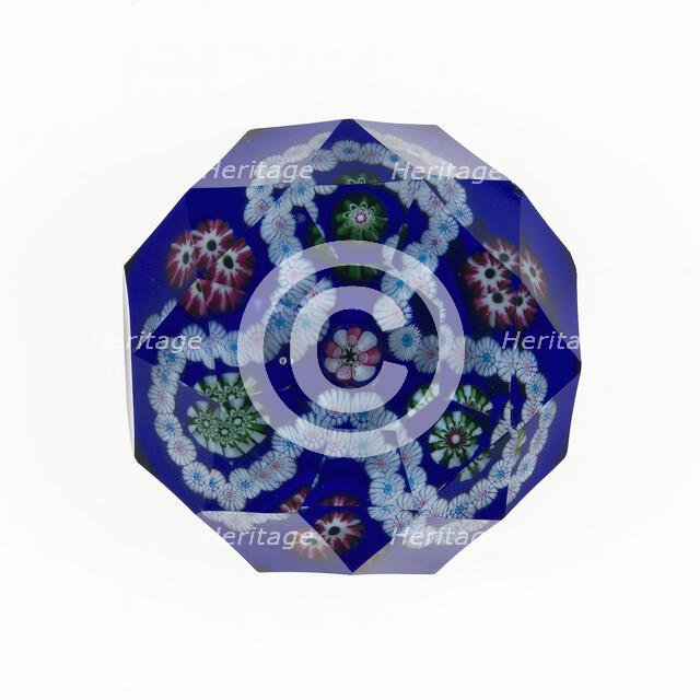 Paperweight, France, c. 1845/60. Creator: Clichy Glassworks.