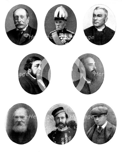 Various portraits, 1898. Creators: Unknown, Elliott & Fry, London Stereoscopic & Photographic Co.
