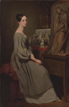 Portrait of Marie d'Orléans, duchess of Württemberg (1813-1839), 1839. Creator: Scheffer, Ary (1795-1858).