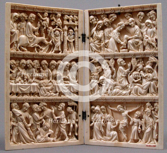 Diptych with Scenes from Christ's Passion, French, ca. 1350. Creator: Unknown.