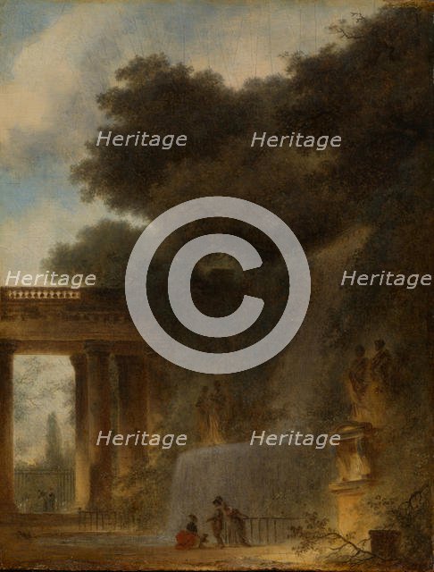 The Cascade, ca. 1775. Creator: Jean-Honore Fragonard.