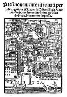 View of Venice, Woodcut, 1521. Artist: Unknown