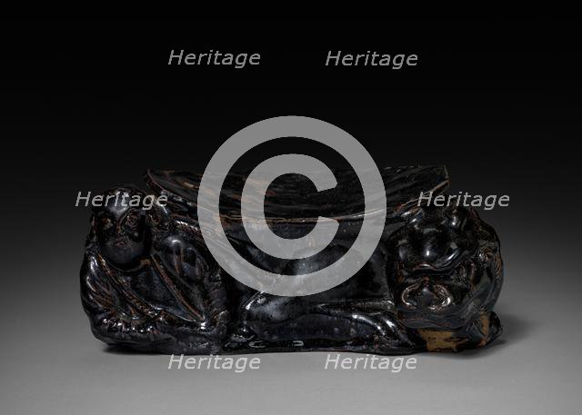 Pillow: Cizhou Ware, 12th-13th Century. Creator: Unknown.