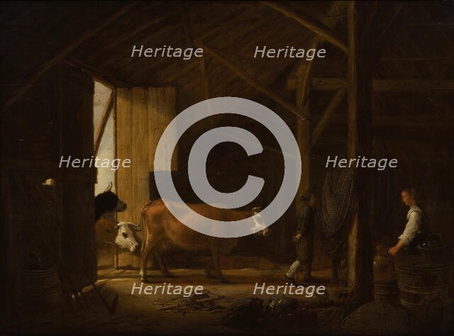 Interior of a Cowshed. Creator: Aelbert Cuyp.