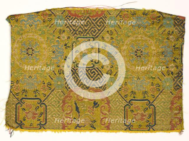 Textile Fragment, 1800s. Creator: Unknown.
