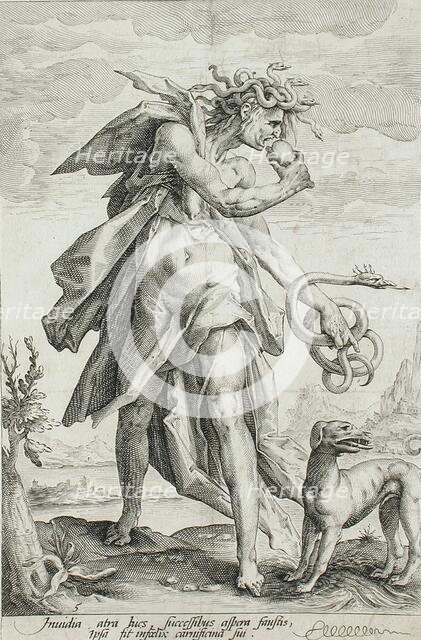 Envy, c1587. Creator: Jacob Matham.