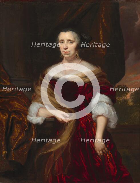 Portrait of a Lady, 1676. Creator: Nicolaes Maes.