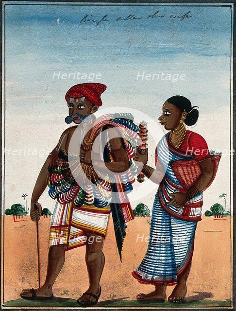 Bangle maker and his wife. Creator: Unknown.