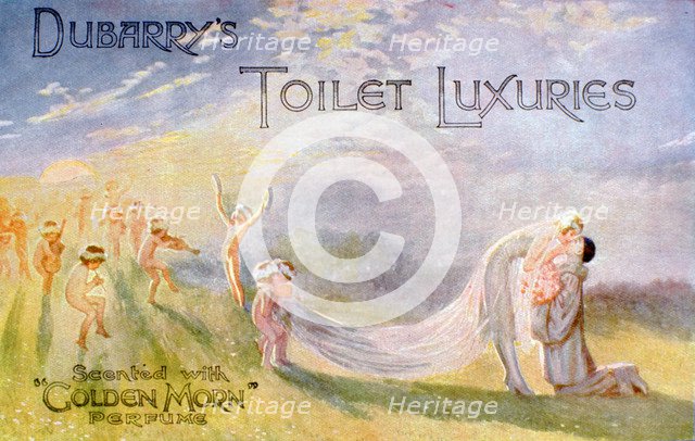 Advertisement for Dubarry's Toilet Luxuries, scented with 'Golden Morn' perfume, 1922. Artist: Unknown