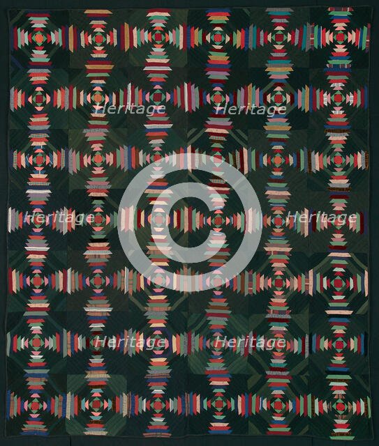 Bedcover, Indiana, 1880s. Creator: Unknown.