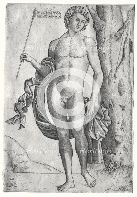 Man with an Arrow, c. 1515. Creator: Benedetto Montagna (Italian, c. 1481-1555/58).