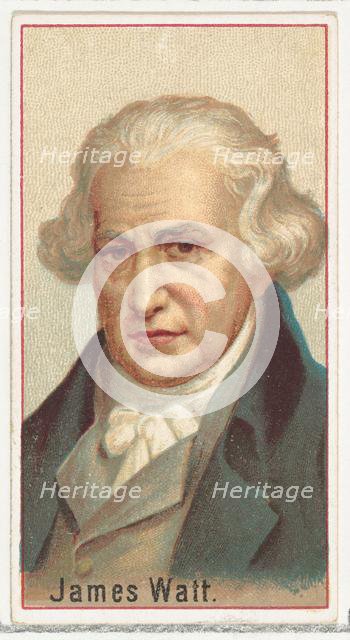 James Watt, printer's sample for the World's Inventors souvenir album (A25) for Allen & Gi..., 1888. Creator: Allen & Ginter.