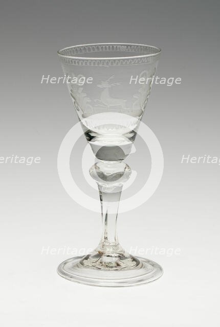 Wine Glass, Germany, c. 1750. Creator: Unknown.