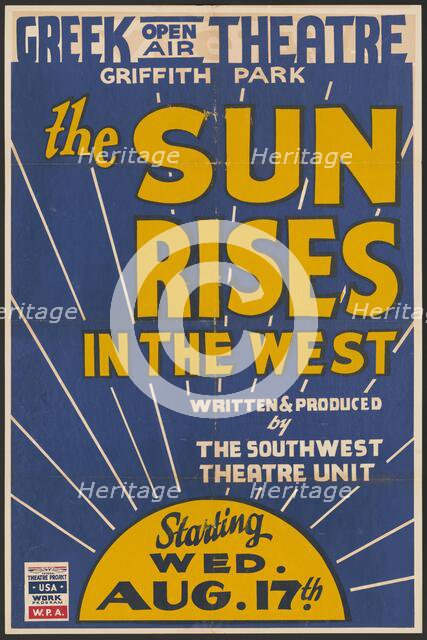 The Sun Rises in the West, Los Angeles, [193-]. Creator: Unknown.