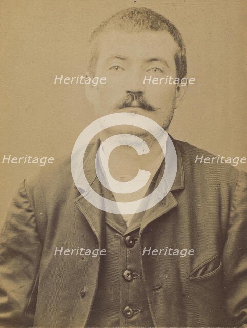 Tardieu. Marius (ou Maurice). 26 ans, né le 15/7/68 à Piolène (Vaucluse). ébéniste. Anarch..., 1894. Creator: Alphonse Bertillon.