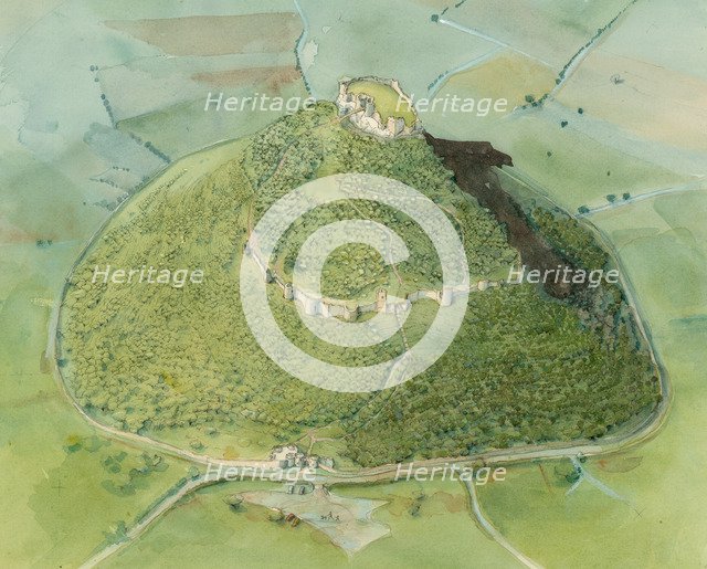 Beeston Castle, c2010. Artist: Judith Dobie.