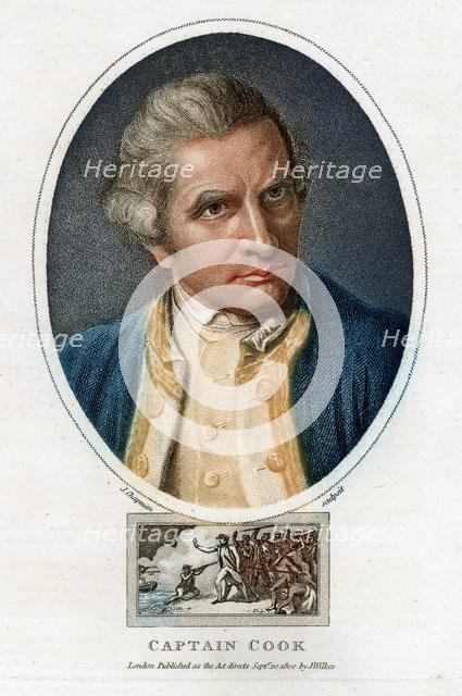 Portrait of James Cook, 1800. Artist: Chapman, John (active 1792-1823)