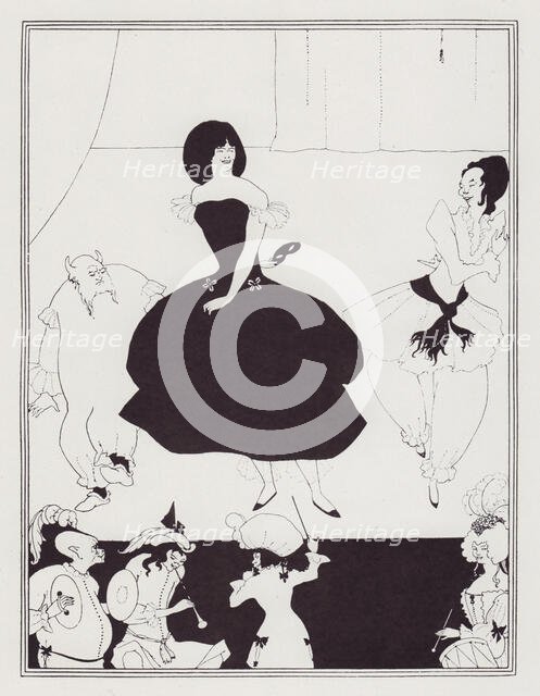 Comedy-Ballet of Marionettes, III, 1894. Creator: Aubrey Beardsley.