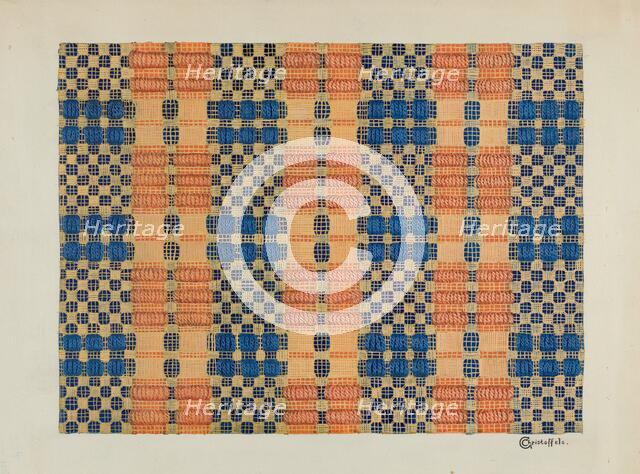 Coverlet, c. 1937. Creator: Cornelius Christoffels.
