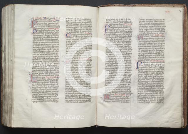 The Gotha Missal: Fol. 146v, Text, c. 1375. Creator: Master of the Boqueteaux (French); Workshop, and.