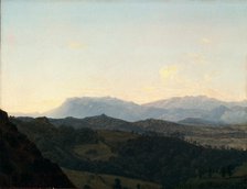 The Sabine Mountains, late 18th or early-mid 19th century. Creator: Jean Joseph Xavier Bidauld.