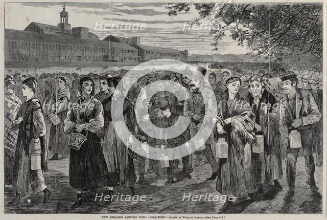 New England Factory Life - "Bell-Time", 1868. Creator: Winslow Homer (American, 1836-1910).