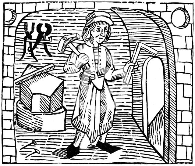 Smith, 15th century (1893). Artist: Unknown