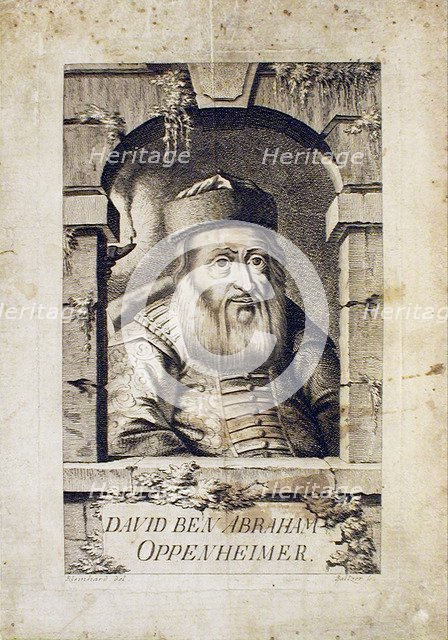 Portrait of David Oppenheim (1664-1736), chief rabbi of Prague. Artist: Balzer, Johann (1738-1799)