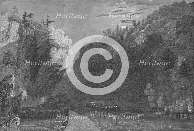 'Bluff on the Erie Canal, Near Little Falls', 1883. Artist: G. Wyand.