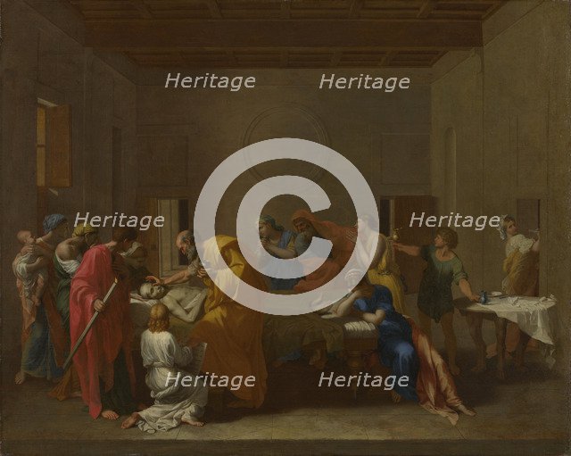 Seven Sacraments: Extreme Unction, ca 1637-1640. Artist: Poussin, Nicolas (1594-1665)