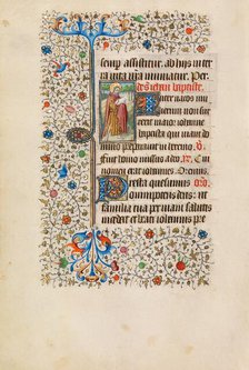 Saint John the Baptist with the Lamb of God; Book of Hours, about 1440-1450. Creator: Workshop of the Bedford Master.