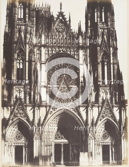 Portail de Saint-Ouen, Rouen, 1852-54. Creator: Edmond Bacot.