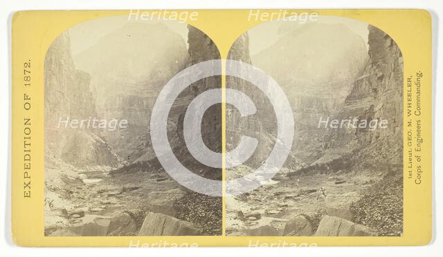 The mouth of Kanab Creek. The beds of the Colorado River and its tributary here lie in gorges..., 18 Creator: William H. Bell.