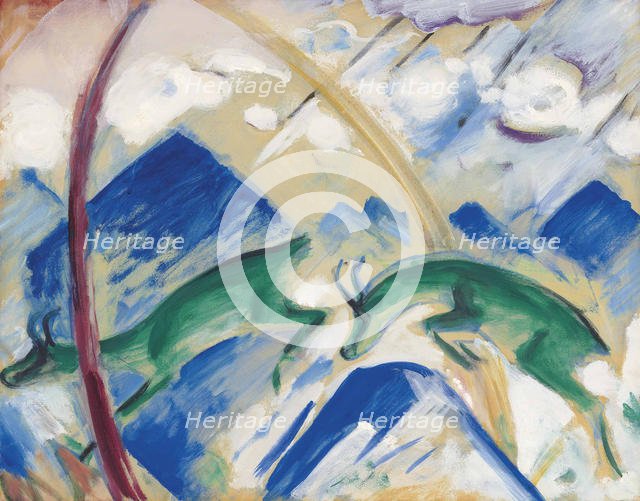 The chamois, 1911. Creator: Marc, Franz (1880-1916).