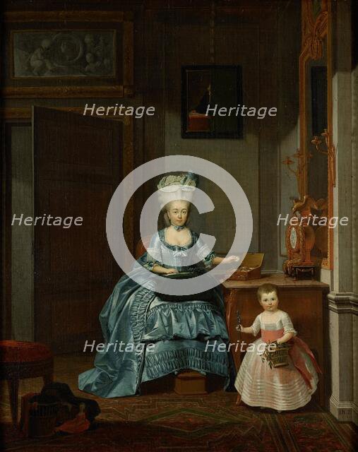 Susanna van Collen née Mogge and her daughter, 1776. Creator: Hermanus Numan.