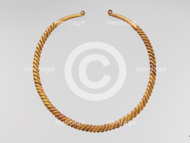 Gold Neck Ring, Celtic, 6th-4th century B.C. Creator: Unknown.