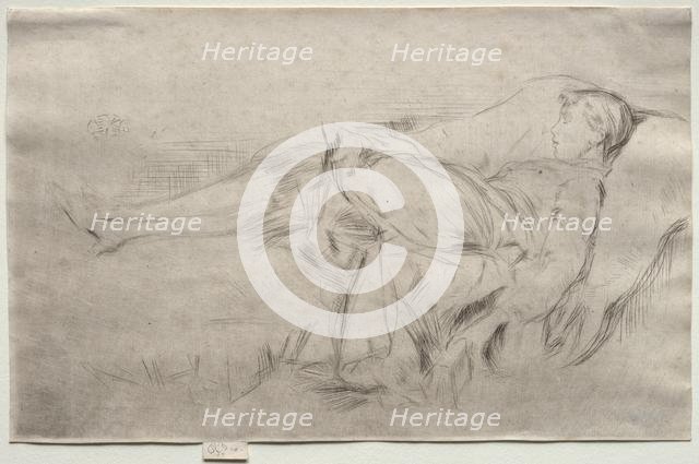 A Child on a Couch, No. 2. Creator: James McNeill Whistler (American, 1834-1903).