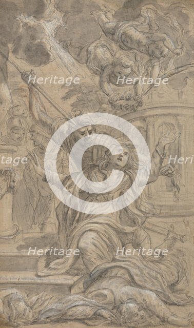 Martyrdom of Two Female Saints, 1625-1704. Creator: Cosimo Ulivelli.