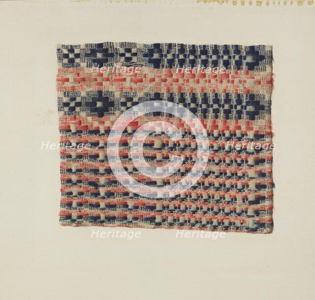 Coverlet Detail, c. 1941. Creator: Miriam Y. Solomon.