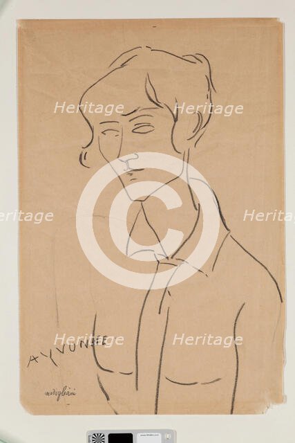 Yvonne, 1918. Creator: Amadeo Modigliani.