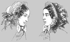 'Paris Fashions; Bonnets', 1854. Creator: Unknown.