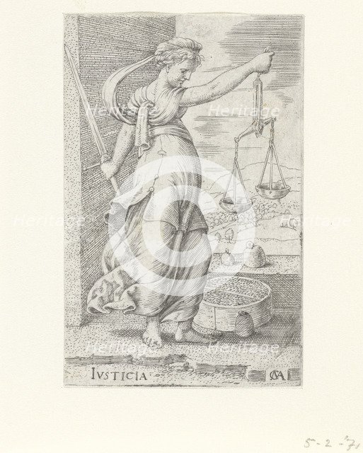 Justitia (Justice). Artist: Massys, Cornelis (1510-1556)