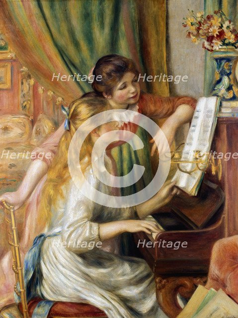 'Young Girls at the Piano', 1892. Artist: Pierre-Auguste Renoir
