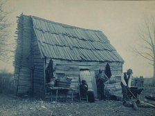 Old time cabin, 1899 or 1900. Creator: Frances Benjamin Johnston.