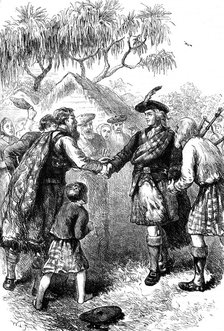 Visit of James Oglethorpe to the Highland colony, Georgia, c1730s (c1880). Artist: Unknown