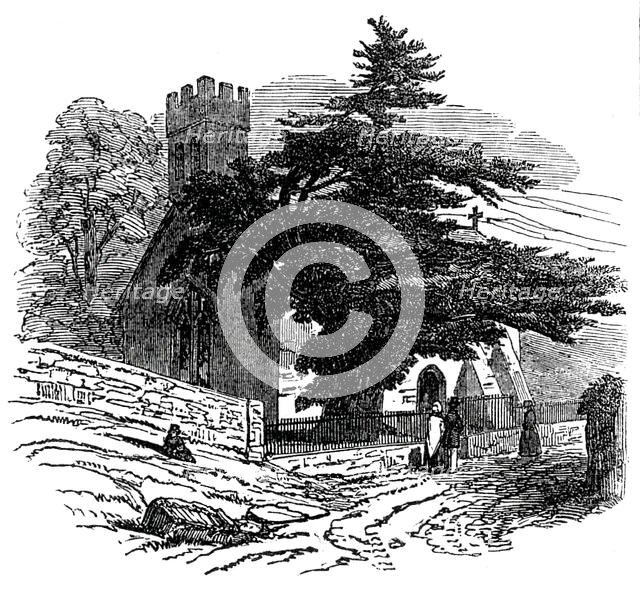 Charlecombe Church, near Bath, 1845. Creator: Unknown.