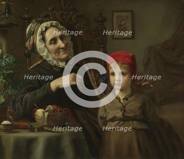 Little Red Riding Hood, 1872. Creator: Harriet Backer.