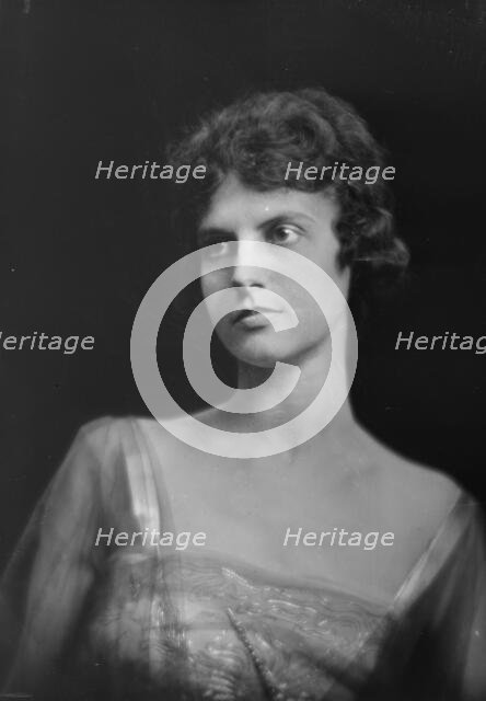 Mrs. A. Hall Badgley, portrait photograph, 1919 May 28. Creator: Arnold Genthe.