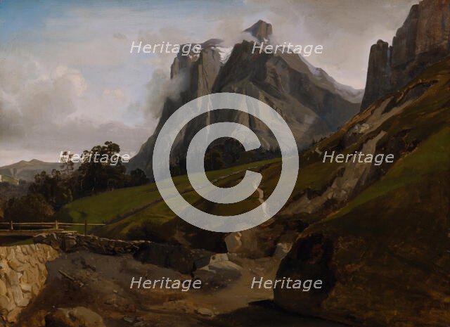 The Wetterhorn, Switzerland, 1822. Creator: Theodore Caruelle d'Aligny.