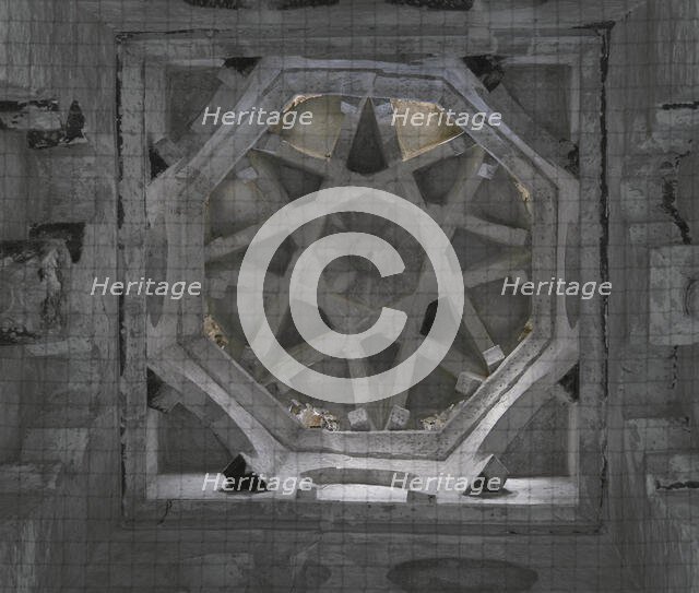 Central vault (Qubba), Cristo de la Luz Shrine, Toledo, Castile-La Mancha, Spain, 2022.  Creator: LTL.